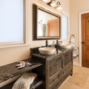 Antique Cabinet repurposed into a 2 Sink Llav Cabinet Antique Cabinet repurposed into a 2 Sink Llav Cabinet
