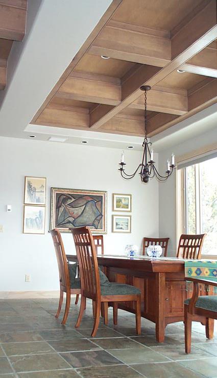 coffered-dining room-ceiling