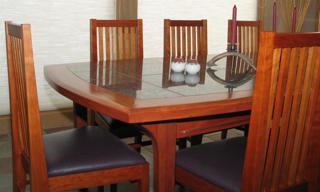 Custom Built Dining Table and Chairs - Cherry