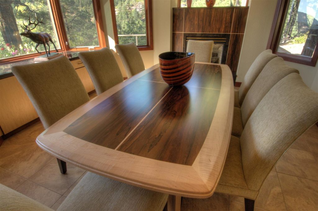 Custom Built Table - Bocote and Maple